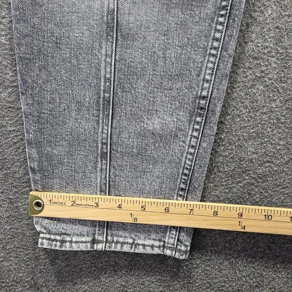 Mother Jeans Womens 23 Gray High Rise Zip Pocket Ankle Cargo Shadow Dancing